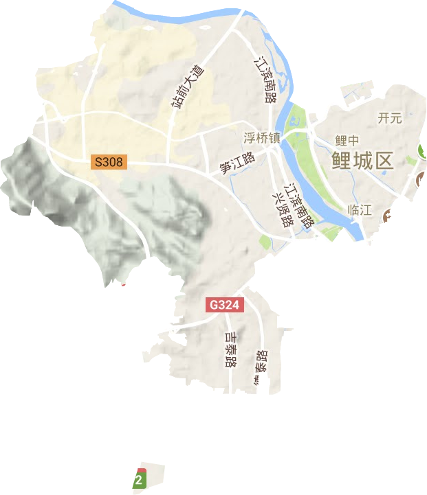 鲤城区地形地图