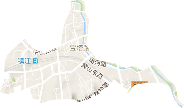 宝塔路街道地形地图