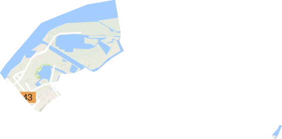 和平路街道地形地图