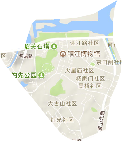 金山街道地形地图