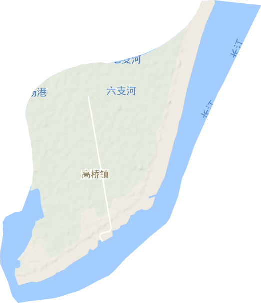 高桥镇地形地图