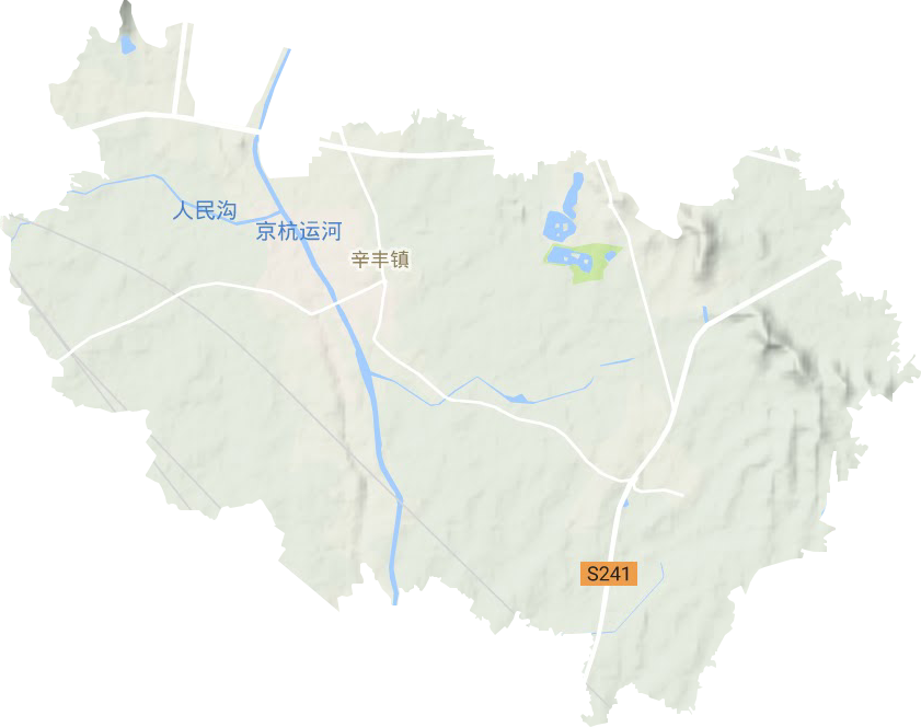 辛丰镇地形地图