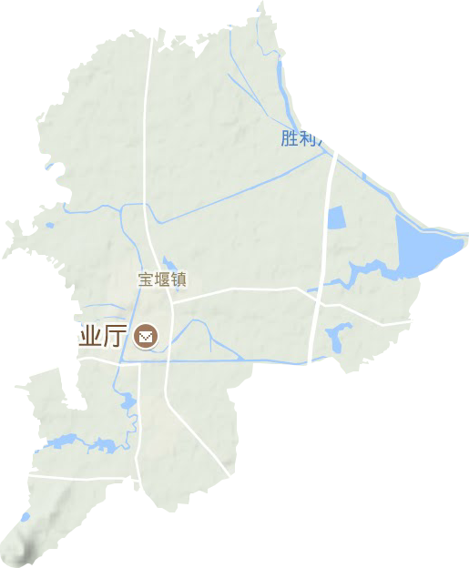 宝堰镇地形地图