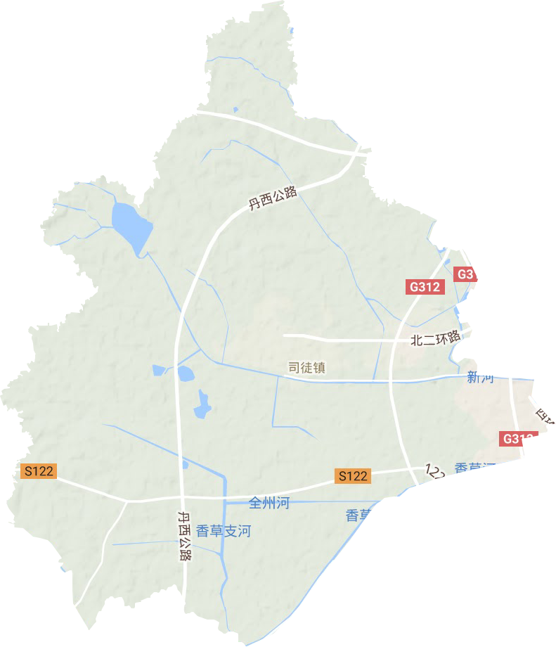 司徒镇地形地图