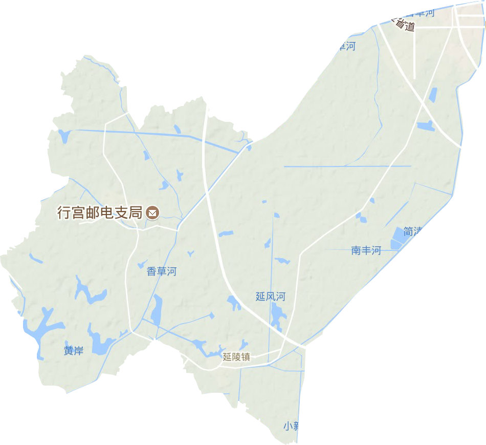 延陵镇地形地图