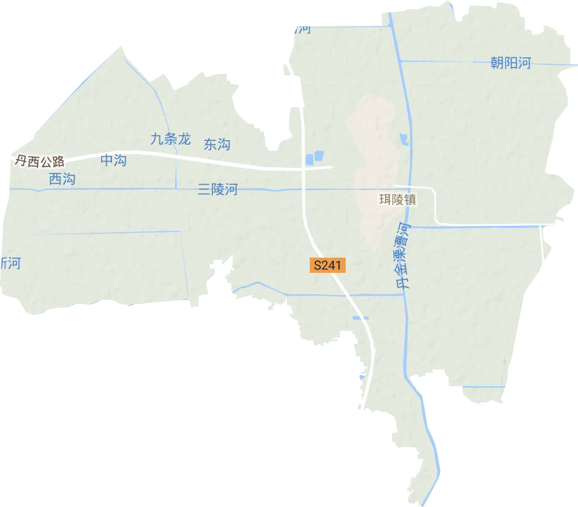 珥陵镇地形地图