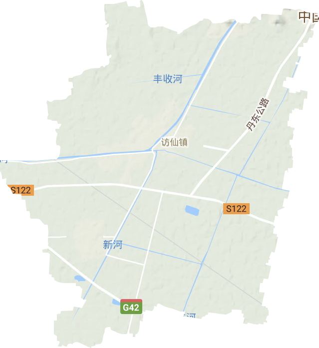 访仙镇地形地图