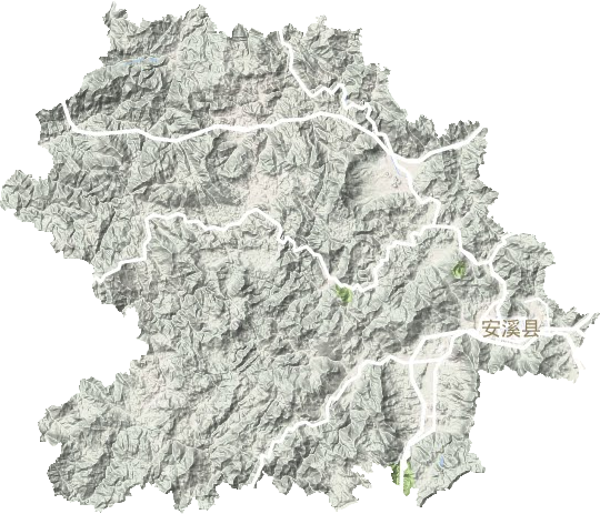 安溪县地形地图
