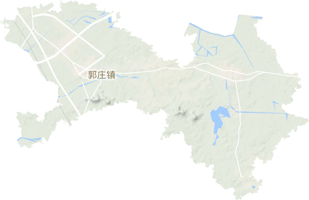 郭庄镇地形地图