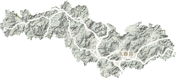 永春县地形地图