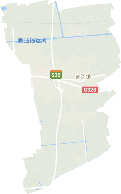 苏陈镇地形地图