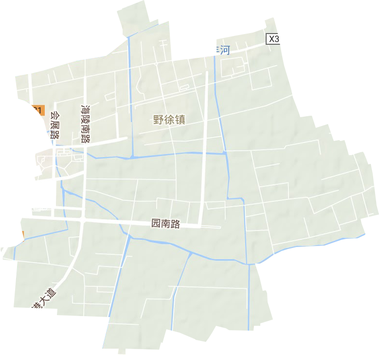 野徐镇地形地图