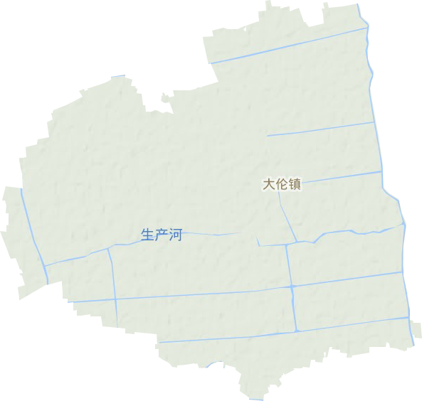 大伦镇地形地图
