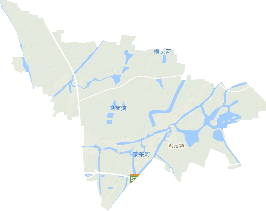 淤溪镇地形地图