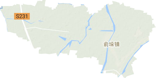 俞垛镇地形地图