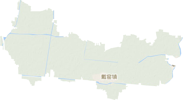 戴窑镇地形地图