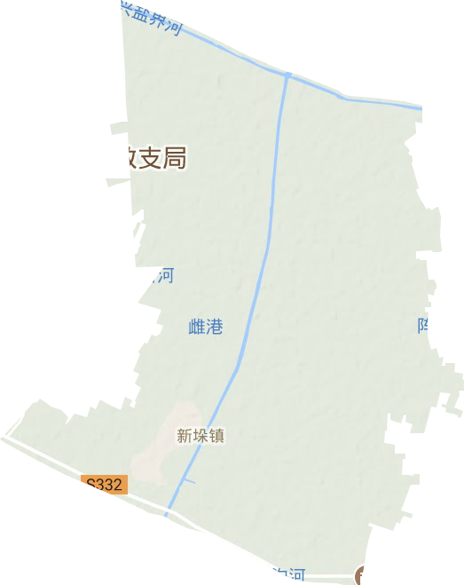 新垛镇地形地图