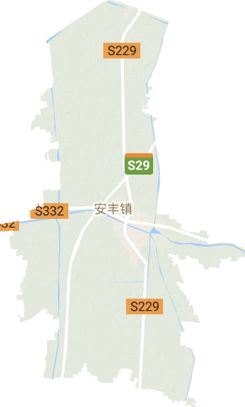 安丰镇地形地图