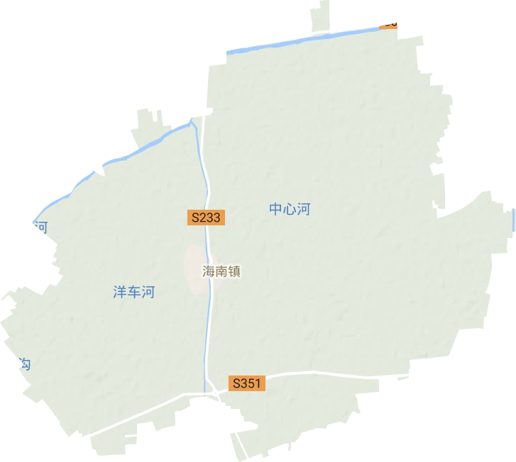 海南镇地形地图