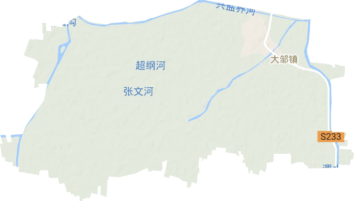 大邹镇地形地图