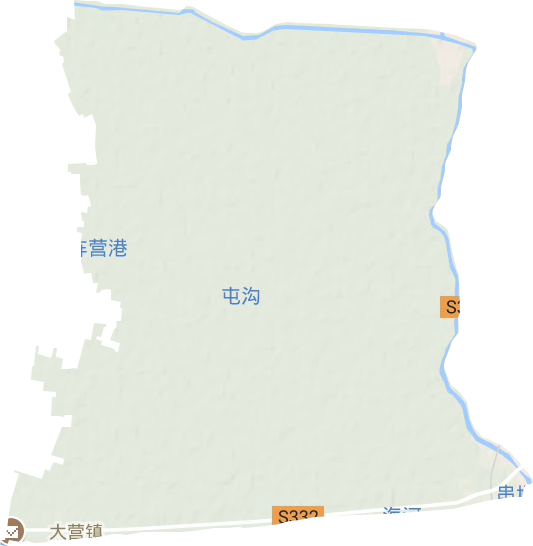 大营镇地形地图