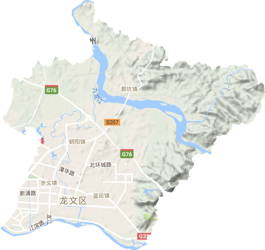 龙文区地形地图