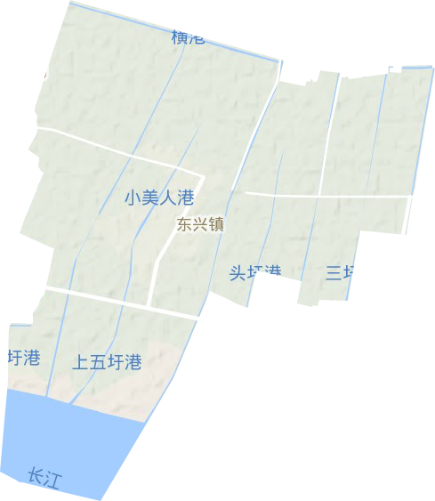 东兴镇地形地图