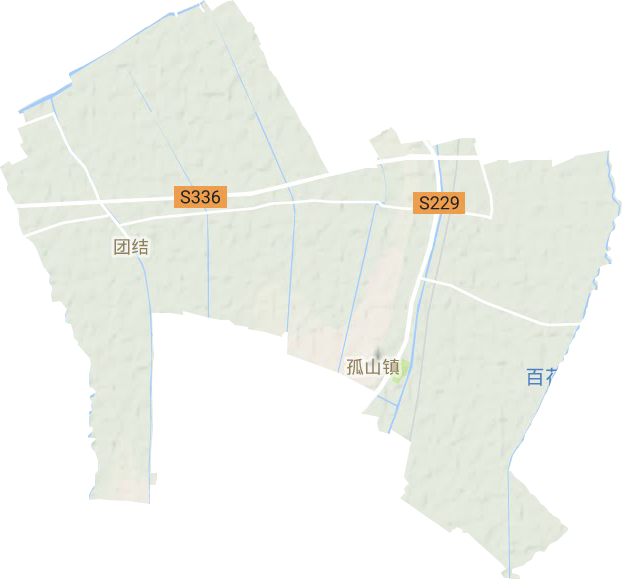 孤山镇地形地图