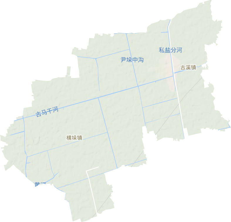 古溪镇地形地图