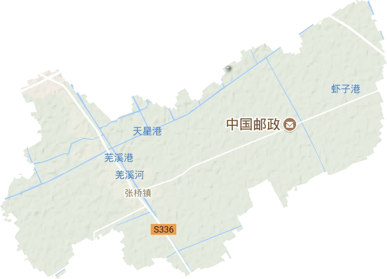 张桥镇地形地图