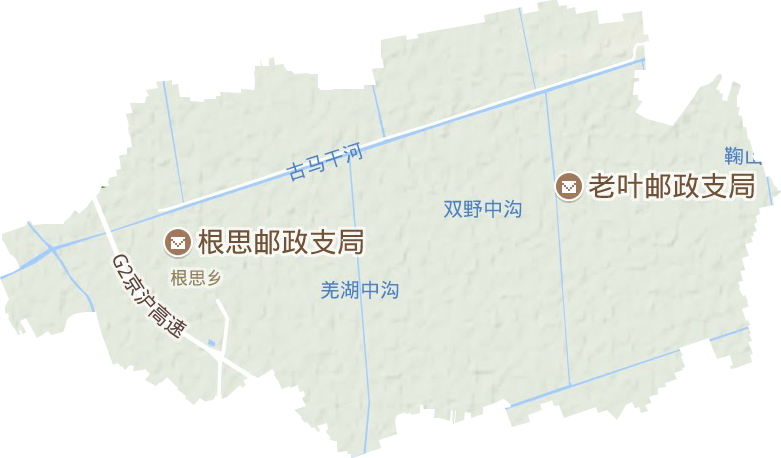 根思乡地形地图