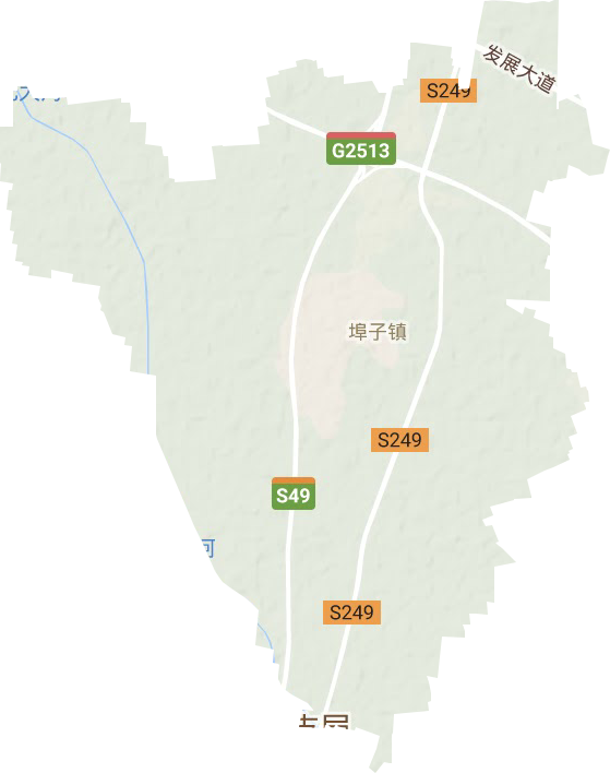 埠子镇地形地图