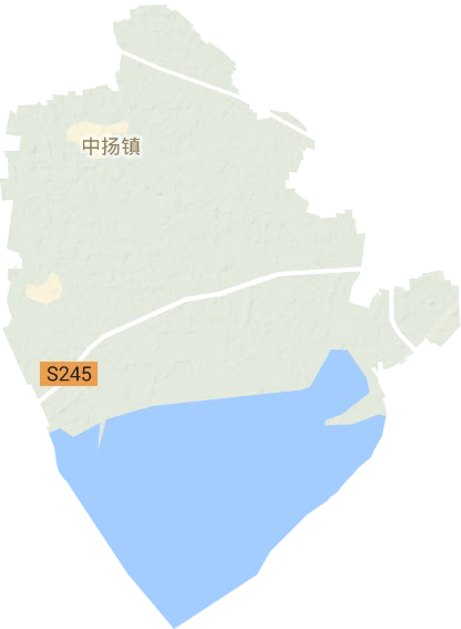 中扬镇地形地图