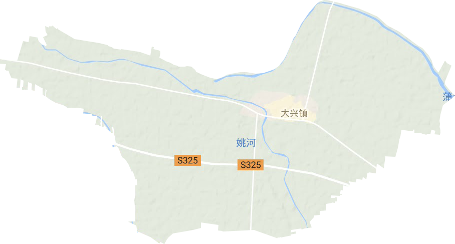 大兴镇地形地图