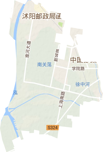 南湖街道地形地图