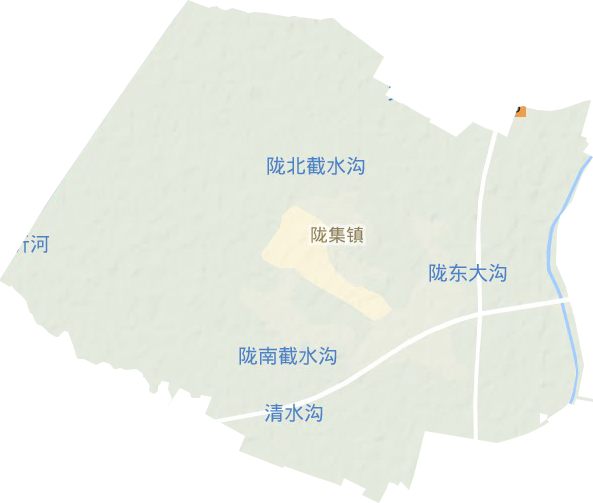 陇集镇地形地图