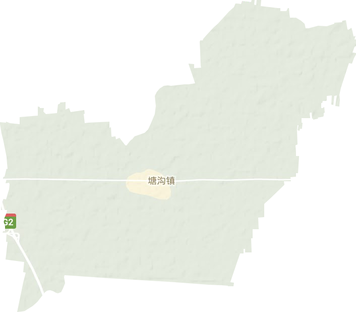 塘沟镇地形地图