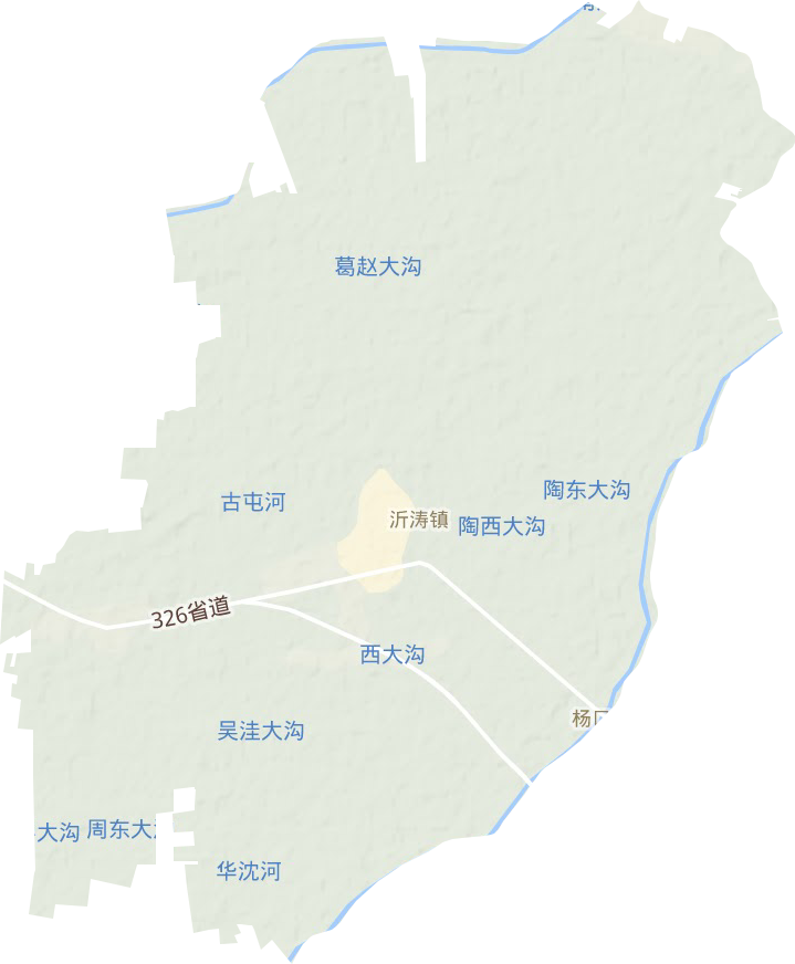 沂涛镇地形地图