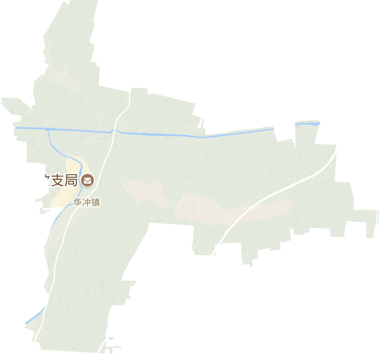 华冲镇地形地图