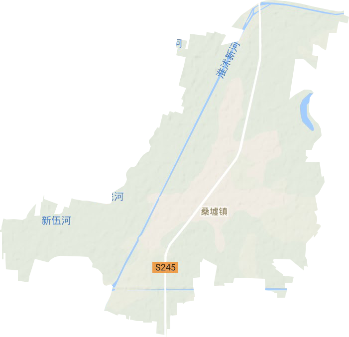 桑墟镇地形地图