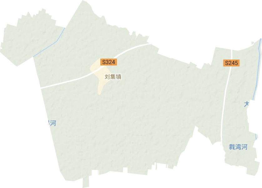 刘集镇地形地图