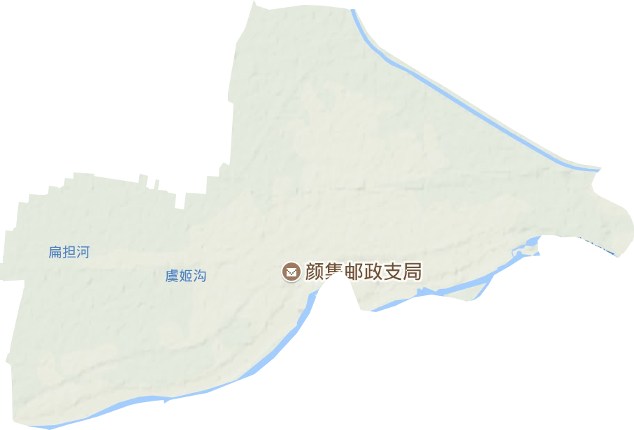 颜集镇地形地图