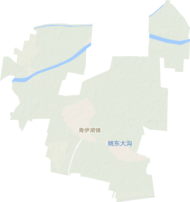 青伊湖镇地形地图