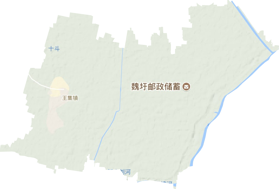 王集镇地形地图