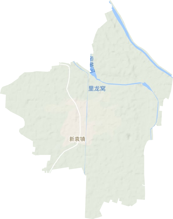 新袁镇地形地图