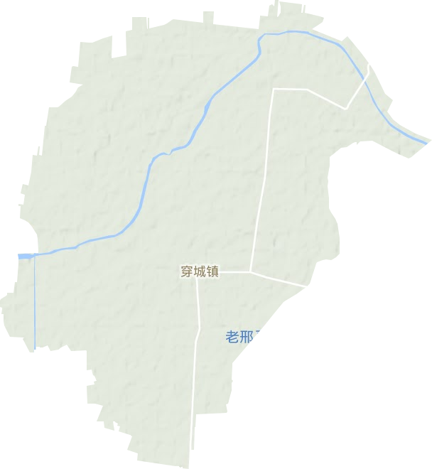穿城镇地形地图