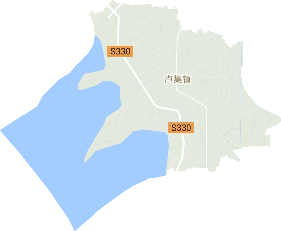 卢集镇地形地图