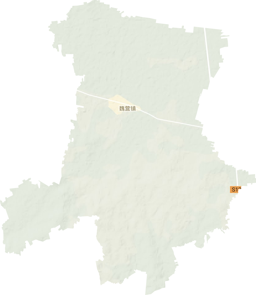 魏营镇地形地图