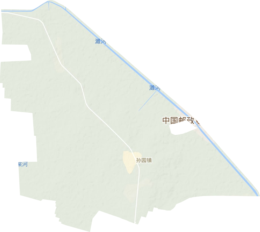 孙园镇地形地图