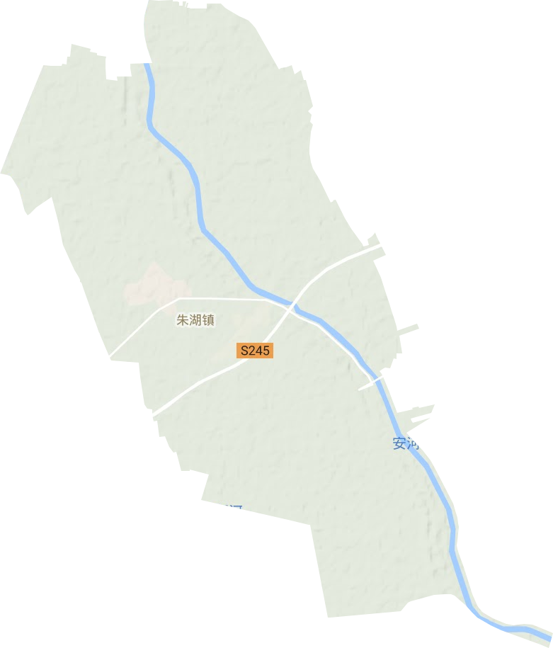 朱湖镇地形地图